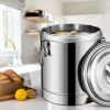 SOGA 12L Stainless Steel Insulated Stock Pot Dispenser Hot and Cold with Tap