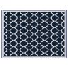 Outsunny Reversible Outdoor Rug Carpet, 9' x 18' Waterproof Plastic Straw Rug, Portable RV Camping Rugs with Carry Bag, Large Floor Mat for Backyard