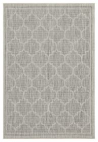 Sunshine GC_HAR2006 Silver 5 ft. 3 in. x 7 ft. 3 in. Indoor/Outdoor Area Rug