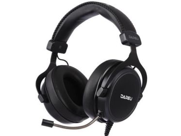 Dareu EK925 Wired Gaming Headset - 7.1 Surround Sound - Memory Foam Ear Pads - 53MM Drivers - Detachable Microphone - Multi Platforms Black Headp
