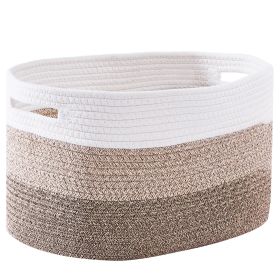 VEVOR Cotton Rope Basket 3 Packs 22L Woven Storage Basket for Organizing