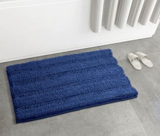 Luxury Chenille Bathroom Rug Mat; Extra Soft Thick Absorbent Shaggy Bath Rugs; Non-Slip Machine Wash Dry Plush Bath Mats for Bathroom; Shower; and Tub