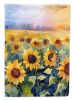 Sunflowers in Watercolor House Flag Large Porch Sleeve Pole Decorative Outside Yard Banner Artwork Wall Hanging, Polyester, House Size, Multicolor
