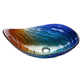colorful leaf shape sink