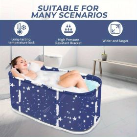 Portable foldable bathtub, thermostatic shower tub tub | ice bath | Separate family bathroom SPA bathtub, shower room soaking vertical bathtub