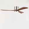 52" Ceiling Fan with Lights Remote Control,Quiet DC Motor 3 Wood Blade Ceiling Fans 6 Speed Levels,Reversible Ceiling Fan, for Patio Living Room