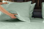 Luxuriously Soft 100% Viscose Derived from Bamboo 4-Piece sheet Set , Oeko-TEX Certified, California King - Seaglass