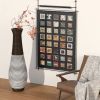 39-Inch Tall Standing Designer Floor Vase - Durable Artificial Rattan - Elegant Two-Tone Dark Brown Finish - Ideal Decor Accent for Living Room