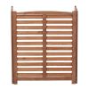 3-Panel Outdoor Air Conditioner Fence 3-Section Outdoor Wooden Screen, Outside Wood Privacy Fence, 32" W x 38" H