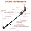 3-in-1 Cordless Electric Pole Saw & Mini Chainsaw & Grass Trimmer Kit with Adjustable Length 2Pcs 21V 1500mAh Batteries 4in/6in Chains Saw Blade 5Pcs