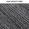 Chenille Bath Rugs Mat for Bathroom Slip-Resistant Shag Extra Soft and Absorbent Bath Rug for Shower Room Machine-Washable Fast Dry (Grey; 60" x 90")