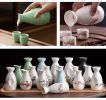 Ceramic Japanese Sake Pot Porcelain Sake Bottle Traditional Liquor Wine Jug #09