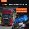 VEVOR 12V Air Compressor with Tank 1.6 Gallon/6 L, Train Horn Air Compressor