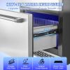 VEVOR 24 inch Undercounter Refrigerator, 2 Drawer Refrigerator with Different Temperature, 4.87 Cu.ft. Capacity