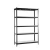 Storage shelves with 5 adjustable levels, garage storage shelves, heavy-duty metal shelves, practical shelf units