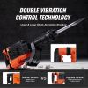 VEVOR Demolition Jack Hammer, 3500W Jack Hammer Concrete Breaker, 2pcs Chisel with Gloves & 360°C Swiveling Front Handle for Trenching