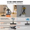 VEVOR Stainless Steel Wet Dry Shop Vacuum, 5.5 Gallon 6.5 Peak HP Wet/Dry Vac