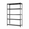 Storage shelves with 5 adjustable levels, garage storage shelves, heavy-duty metal shelves, practical shelf units