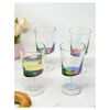 Oval Halo Plastic Wine Glasses Set of 4 (12oz), BPA Free Acrylic Wine Glass Set, Unbreakable Red Wine Glasses, White Wine Glasses