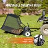 VEVOR 42 Inch Lawn Sweeper Tow Behind, 12 cu.ft. Large Pull Behind Grass Sweeper, Heavy Duty Leaf & Grass Collector with Dumping Rope Design