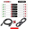 5 Core AC Power Extension Cord 10Ft 3 Prong Adapter 16AWG/2C 125V 13A US Polarized Male to Female - PC 1002