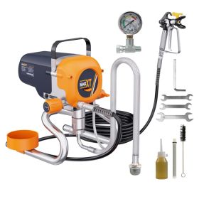 Airless Paint Sprayers, 3300PSI Motorized Paint Sprayer With Stand, High Efficiency Spray Paint Machine For Home, Outdoor DIY Handyman Shed Garag (Option: Orange black)