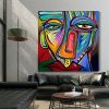 Colorful Portrait Oil Paintings Abstract Women Face Canvas Painting Wall Art Handpainted Graffiti Street Art For Home Decor
