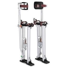 24in To 40in Slv Aluminum Drywall Stilt (Color: Silver)