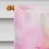 Peonies in Watercolor House Flag Large Porch Sleeve Pole Decorative Outside Yard Banner Artwork Wall Hanging, Polyester, House Size, Multicolor
