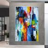 Handmade The Beach Joys Ocean Surfing Art Hand Painted Extra Large Heavy Textured 3D Minimalist Swimming Art Abstract Oil Painting Contemporary Art